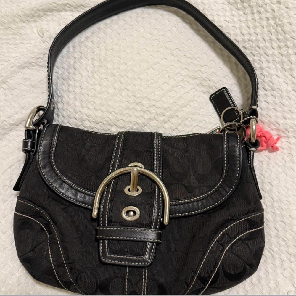 Coach SoHo Monogram Mini Shoulder Bag y2k - Picture 2 of 6